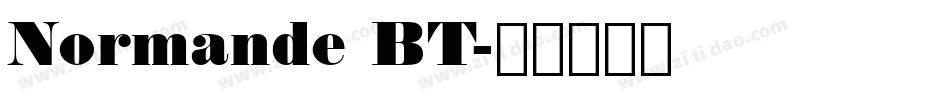 Normande BT字体转换